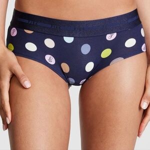 PINK VS LOGO HIPSTER COLOR DOTS  PANTY XXL